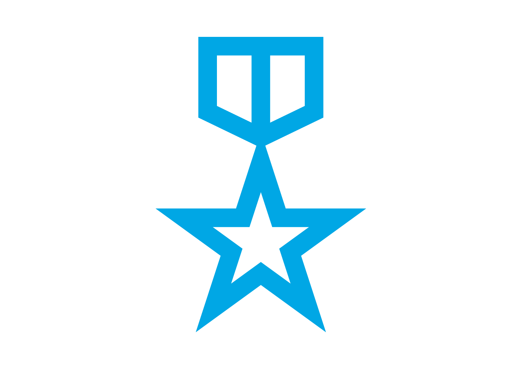 彼立恩白底藍字Logo